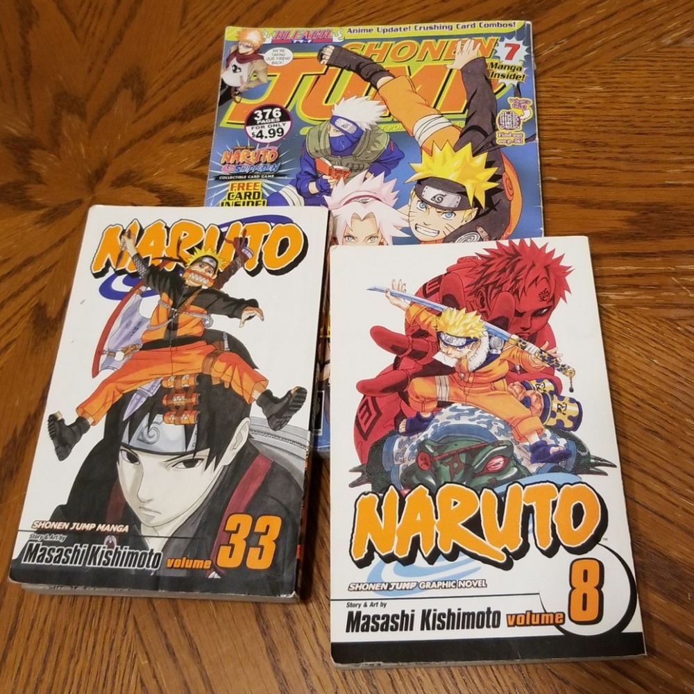 Three Naruto Manga